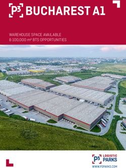 WAREHOUSE SPACE AVAILABLE & 100,000 m2 BTS OPPORTUNITIES
