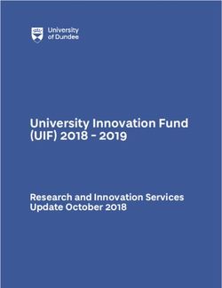 University Innovation Fund - (UIF) 2018 - 2019 Research and Innovation Services Update October 2018 - Scottish Funding Council