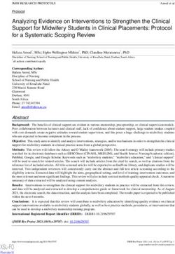 Analyzing Evidence on Interventions to Strengthen the Clinical Support for Midwifery Students in Clinical Placements: Protocol for a Systematic ...