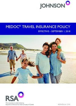 MEDOC TRAVEL INSURANCE POLICY - EFFECTIVE - SEPTEMBER 1, 2018 - JOHNSON INSURANCE