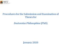 PROCEDURES FOR THE SUBMISSION AND EXAMINATION OF THESES FOR - DOCTORATUS PHILOSOPHIAE (PHD) - UCC