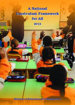 A National Curriculum Framework for All 2012 - Ministry of Education and Employment - Curriculum.gov.mt