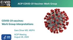 COVID-19 vaccines: Work Group interpretations - ACIP COVID-19 Vaccines Work Group - CDC