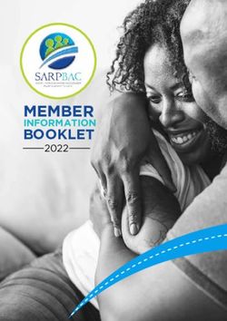 MEMBER BOOKLET INFORMATION 2022 - SARPBAC