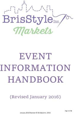 EVENT INFORMATION HANDBOOK - Revised January 2016 January 2016 Revision BrisStyle Inc. 2016