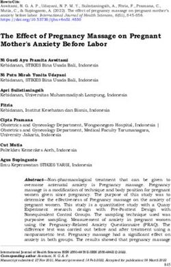 The Effect of Pregnancy Massage on Pregnant Mother's Anxiety Before Labor