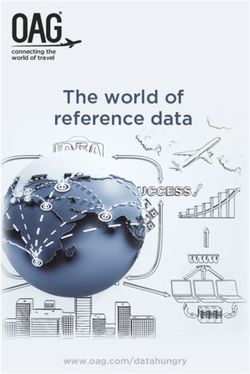 The world of reference data - www.oag.com/datahungry - connecting the world of travel