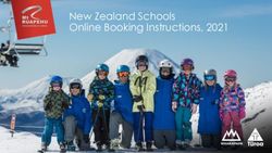 New Zealand Schools Online Booking Instructions, 2021