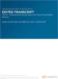 EDITED TRANSCRIPT THOMSON REUTERS STREETEVENTS