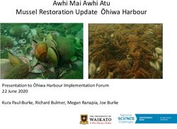 Awhi Mai Awhi Atu Mussel Restoration Update Ōhiwa Harbour - Presentation to Ōhiwa Harbour Implementation Forum 22 June 2020 Kura Paul-Burke ...