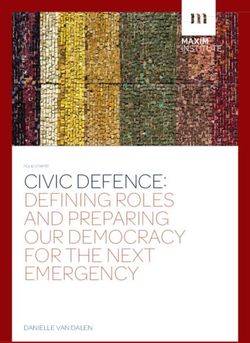 CIVIC DEFENCE: DEFINING ROLES AND PREPARING OUR DEMOCRACY FOR THE NEXT EMERGENCY - DANIELLE VAN DALEN