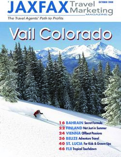 JAXFAX Vail Colorado - 16 BAHRAIN Secret Formula 22 FINLAND Not Just in Summer 24 VIENNA Offbeat Passions 36 BELIZE Adventure Travel 40 ST. LUCIA ...