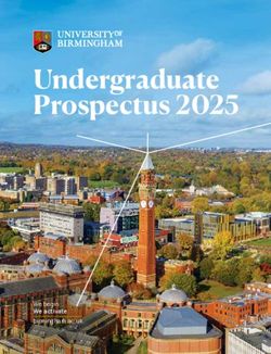 Undergraduate Prospectus 2025 - UNIVERSITY OF BIRMINGHAM