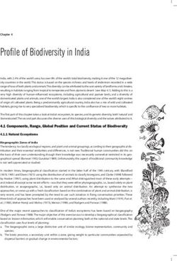 Profile of Biodiversity in India - Kalpavriksh