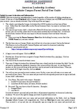 American Leadership Academy Infinite Campus Parent Portal User Guide