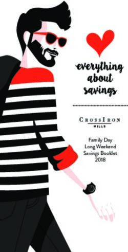 FAMILY DAY LONG WEEKEND SAVINGS BOOKLET 2018 - CROSSIRON MILLS