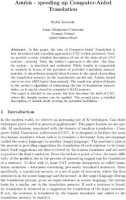 Anubis - speeding up Computer-Aided Translation