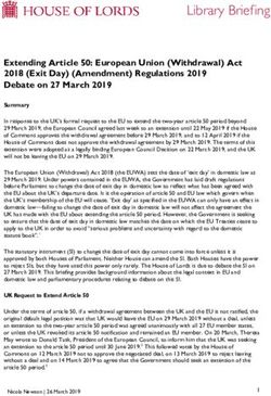 Library Briefing - Parliament.uk