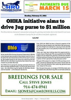 OHHA initiative aims to drive Jug purse to $1 million - Harness ...