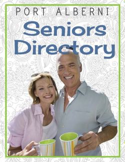 Seniors Directory PORT ALBERNI - City of Port Alberni