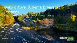 Ontario Power Systems: Driving our Economy - Presentation to the Association of Municipalities of Ontario August 20, 2019 - AMO