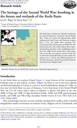 The heritage of the Second World War: bombing in the forests and wetlands of the Ko źle Basin