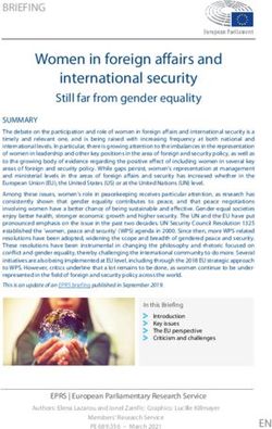 Women in foreign affairs and international security - European ...