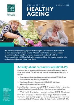 Anxiety about coronavirus (COVID-19) - Glen Eira