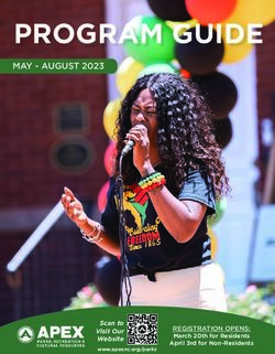PROGRAM GUIDE MAY - AUGUST 2023 - Scan to Visit Our