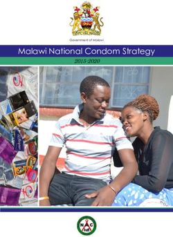 Malawi National Condom Strategy - 2015-2020 Government of Malawi - Health Policy Plus