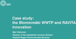 Case study: the Blominm&auml;ki WWTP and RAVITA innovation - Mari Heinonen Director of the wastewater services division Helsinki Region Environmental ...