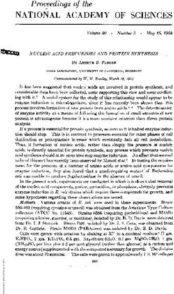 NATIONAL ACADEMY OF SCIENCES - Proceedings of the - PNAS