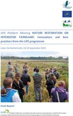 LIFE Platform Meeting NATURE RESTORATION ON