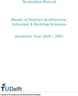 Graduation Manual Master of Science Architecture, Urbanism & Building Sciences Academic Year 2020 2021 - Faculty of Architecture and the Built ...