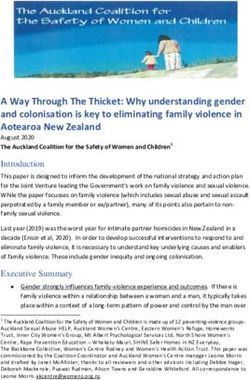 A Way Through The Thicket: Why understanding gender and colonisation is key to eliminating family violence in Aotearoa New Zealand - Auckland ...