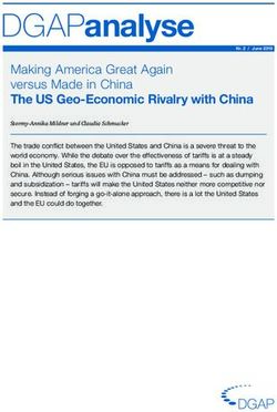 Making America Great Again versus Made in China The US Geo-Economic Rivalry with China - German Council on Foreign Relations