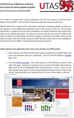 UTAS Electronic Publications Collection Instructions for Author Upload via WARP