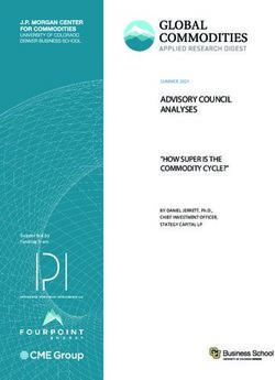 ADVISORY COUNCIL ANALYSES - "HOW SUPER IS THE COMMODITY CYCLE?" SUMMER 2021 - CU Denver Business ...