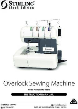 Overlock Sewing Machine - INSTRUCTION MANUAL Model Number MD 18610