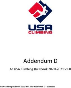 Addendum D to USA Climbing Rulebook 2020-2021 v1.0