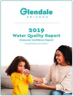2019 Water Quality Report - (Consumer Confidence Report) - City of Glendale