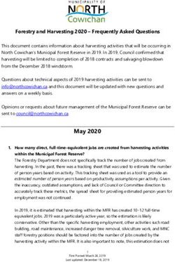 Forestry and Harvesting 2020 - Frequently Asked Questions - Municipality of North Cowichan