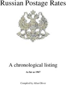 Russian Postage Rates - A chronological listing As far as 1967