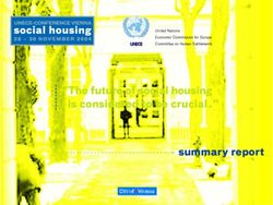 "The future of social housing is considered to be crucial." summary report - UNECE