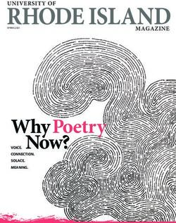 RHODE ISLAND - Poetry Why - The University of Rhode Island