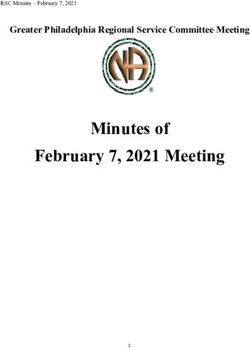 Minutes of February 7, 2021 Meeting - Greater Philadelphia Regional Service Committee Meeting - Greater Philadelphia ...