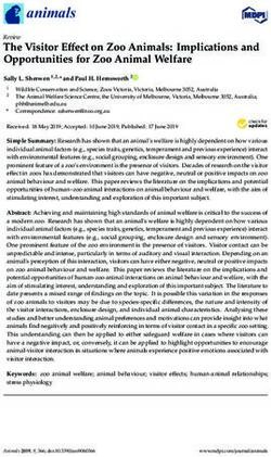 The Visitor Effect on Zoo Animals: Implications and Opportunities for Zoo Animal Welfare - MDPI