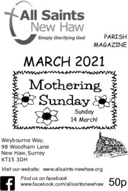 MARCH 2021 - 50p - PARISH MAGAZINE - All Saints' New Haw