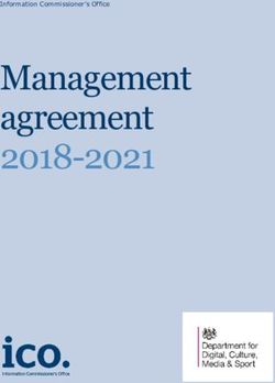 Management agreement 2018-2021 - Information Commissioner's Office - Gov.uk