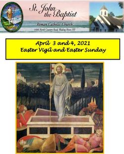 Easter Vigil and Easter Sunday - April 3 and 4, 2021 - St. John ...